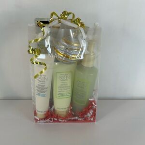 Mary Kay Satin Hands Pampering Set - Cream, Scrub, Softener White Tea Citrus NEW